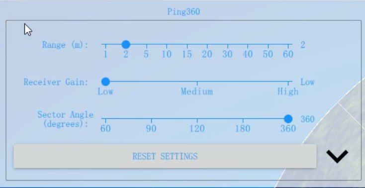 Panel Control Ping 360